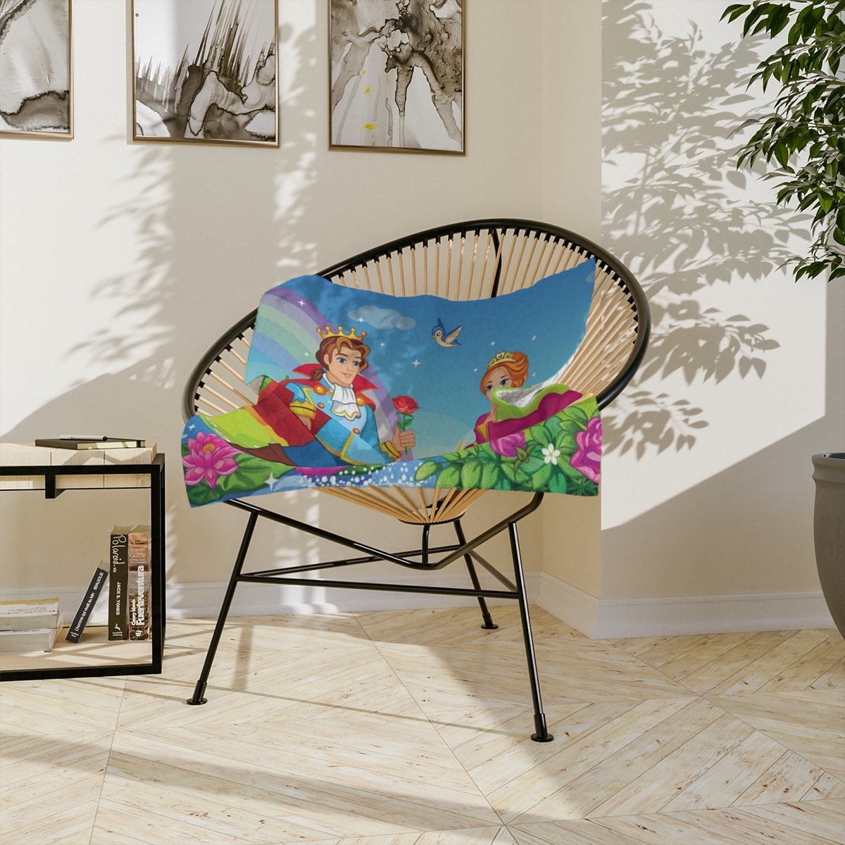 Prince & Princess Fairytale Mini Throw Blanket - Image 4