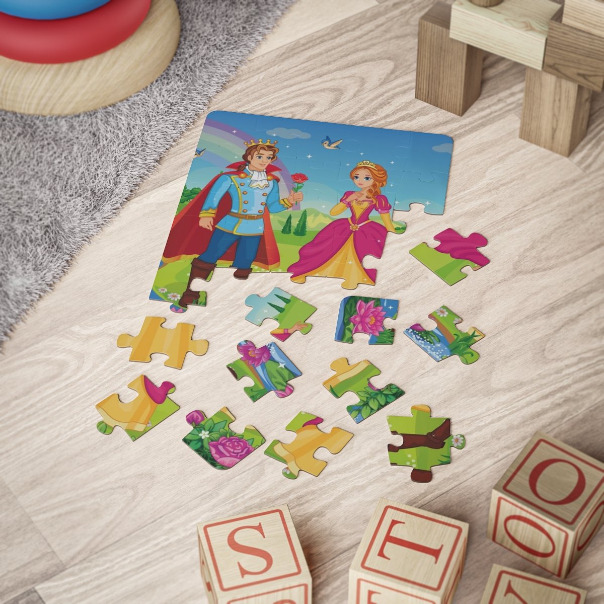 Kids' Fairytale Prince & Princess Puzzle, 30-Piece - Image 2